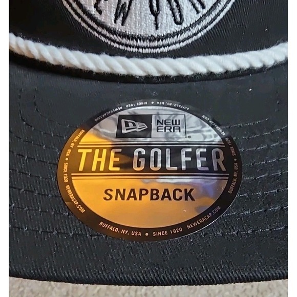 New Era "The Golfer" Cord RED Bulls NEW YORK Snapback Hat BLACK NWT - Picture 6 of 10
